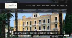 Desktop Screenshot of hotel-opatija.hr